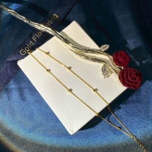 質感方塊雙鏈手鍊