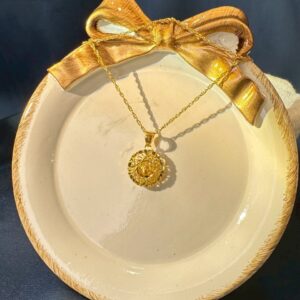 旋轉金珠蕾絲墜