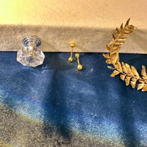 亮面金球耳針轉珠