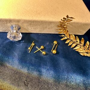 亮面金球耳針(大/中/小)