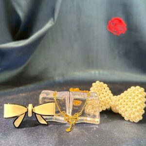 蝴蝶結愛心項鏈