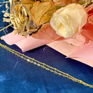 金塊鏈條雙鏈手鍊