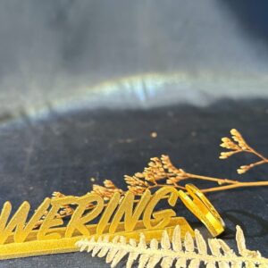 鑽紗亮面雙排戒