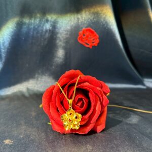 山茶花蕊立體吊墜